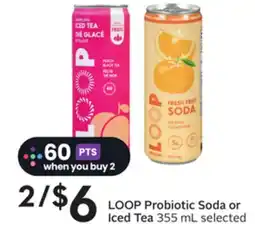 Sobeys Probiotic Soda or Iced Tea offer