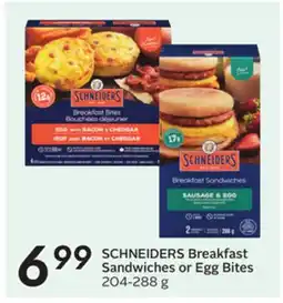 Sobeys Breakfast Sandwiches or Egg Bites offer