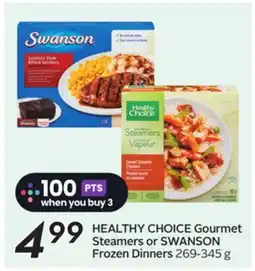 Sobeys Gourmet Steamers or Frozen Dinners offer