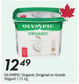 Sobeys Organic Original or Greek Yogurt offer