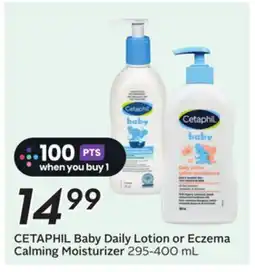 Sobeys Baby Daily Lotion or Eczema Calming Moisturizer offer