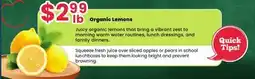 Healthy Planet Organic Lemons offer