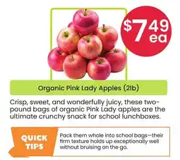 Healthy Planet Organic Pink Lady Apples offer