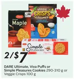 Sobeys Ultimate, Viva Puffs or Simple Pleasures Cookies offer