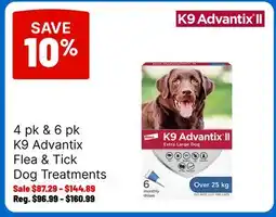 Ren’s Pets Depot K9 Advantix Flea & Tick Dog Treatments offer