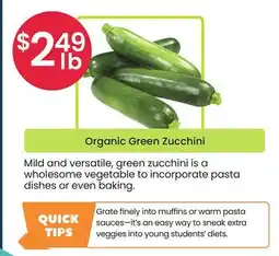 Healthy Planet Organic Green Zucchini offer