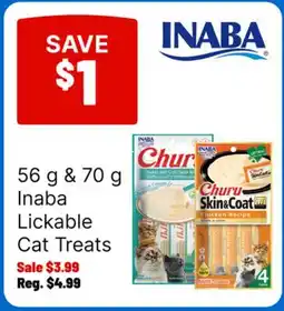 Ren’s Pets Depot 56 g & 70 g Inaba Lickable Cat Treats offer