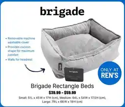 Ren’s Pets Depot Brigade Rectangle Beds offer