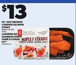 Independent Grocer PC HOT SMOKED CANDIED SALMON STRIPS offer