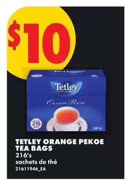 No Frills TETLEY ORANGE PEKOE TE BAGS, 216'S offer