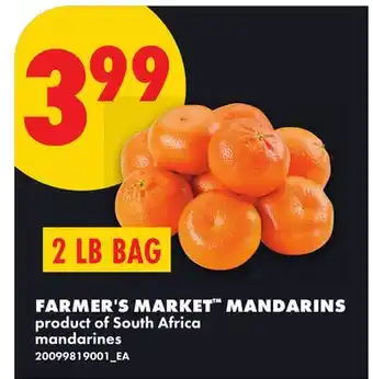 No Frills FARMER'S MARKET MANDARINS, 2 LB BAG offer