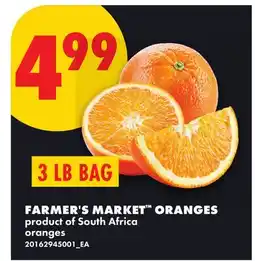 No Frills FARMER'S MARKET ORANGES, 3 LB BAG offer