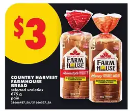 No Frills COUNTRY HARVEST FARMHOUSE BREAD offer