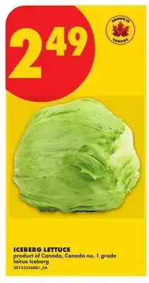 No Frills ICEBERG LETTUCE offer