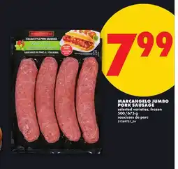 No Frills MARCANGELO JUMBO PORK SAUSAGE, 500/675 g offer