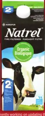 Food Basics NATREL LACTOSE FREE OR ORGANIC MILK OR SIMPLY LEMONADE offer