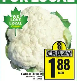 Food Basics CAULIFLOWER offer