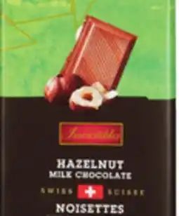 Food Basics IRRESISTIBLES HAZELNUT ALMOND OR RAISIN ALMOND CHOCOLATE BARS offer