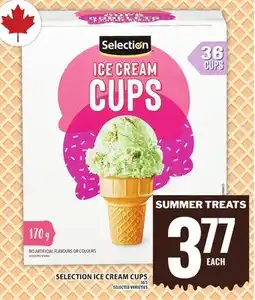 Food Basics SELECTION ICE CREAM CUPS offer