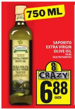 Food Basics SAPORITO EXTRA VIRGIN OLIVE OIL offer