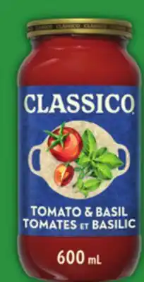Food Basics CLASSICO TOMATO & BASIL offer