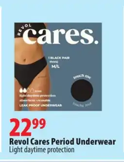 London Drugs Revol Cares Period Underwear offer