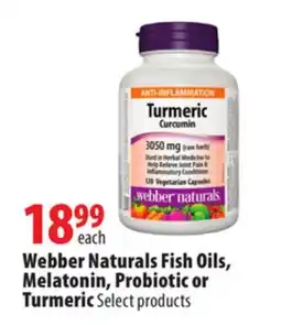 London Drugs Webber Naturals Fish Oils, Melatonin, Probiotic or Turmeric offer