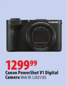 London Drugs Canon PowerShot V1 Digital Camera offer