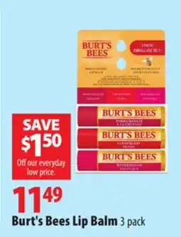London Drugs Burt's Bees Lip Balm offer