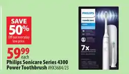 London Drugs Philips Sonicare Series 4300 Power Toothbrush offer