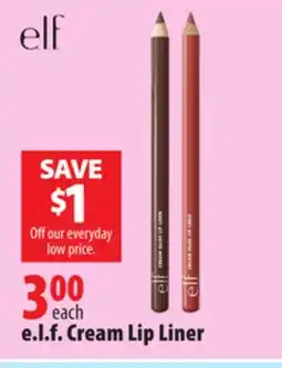 London Drugs e.l.f. Cream Lip Liner offer