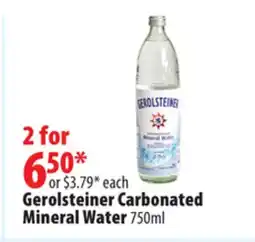 London Drugs Gerolsteiner Carbonated Mineral Water offer