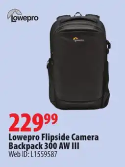 London Drugs Lowepro Flipside Camera Backpack 300 AW III offer