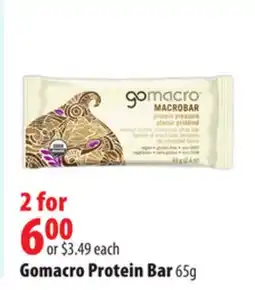 London Drugs Gomacro Protein Bar offer