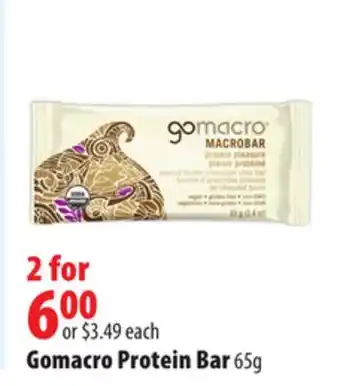 London Drugs Gomacro Protein Bar offer