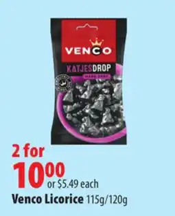 London Drugs Venco Licorice offer