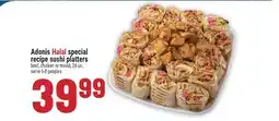 Marché Adonis Adonis Halal special recipe sushi platters offer