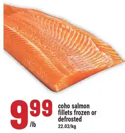 Marché Adonis coho salmon fillets frozen or defrosted offer