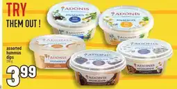 Marché Adonis ASSORTED HUMMUS DIPS offer