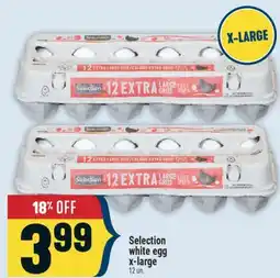 Marché Adonis Selection white egg x-large offer