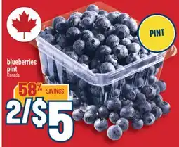 Marché Adonis blueberries offer