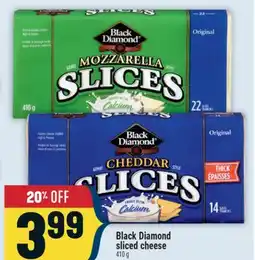 Marché Adonis Black Diamond sliced cheese offer