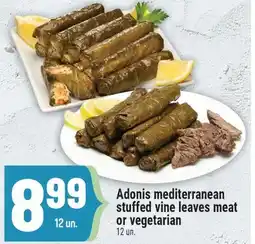 Marché Adonis Adonis mediterranean stuffed vine leaves meat or vegetarian offer