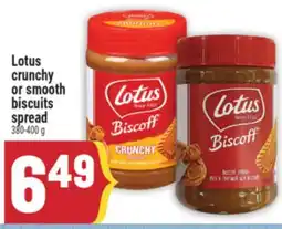Marché Adonis Lotus crunchy or smooth biscuits spread offer