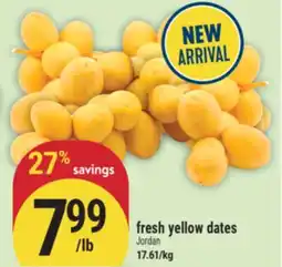Marché Adonis fresh yellow dates offer