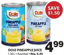 Colemans Dole pineapple juice offer