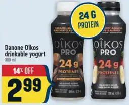 Marché Adonis Danone Oîkos drinkable yogurt offer