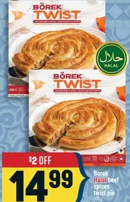 Marché Adonis Borek Halal beef spices twist pie offer