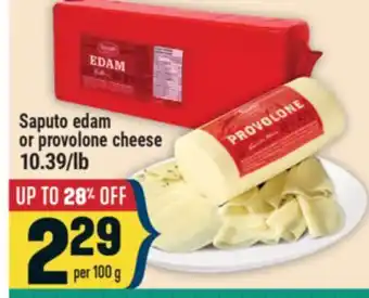 Marché Adonis Saputo edam or provolone cheese offer