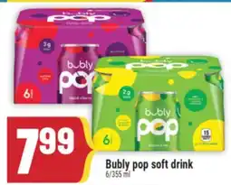 Marché Adonis Bubly pop soft drink offer